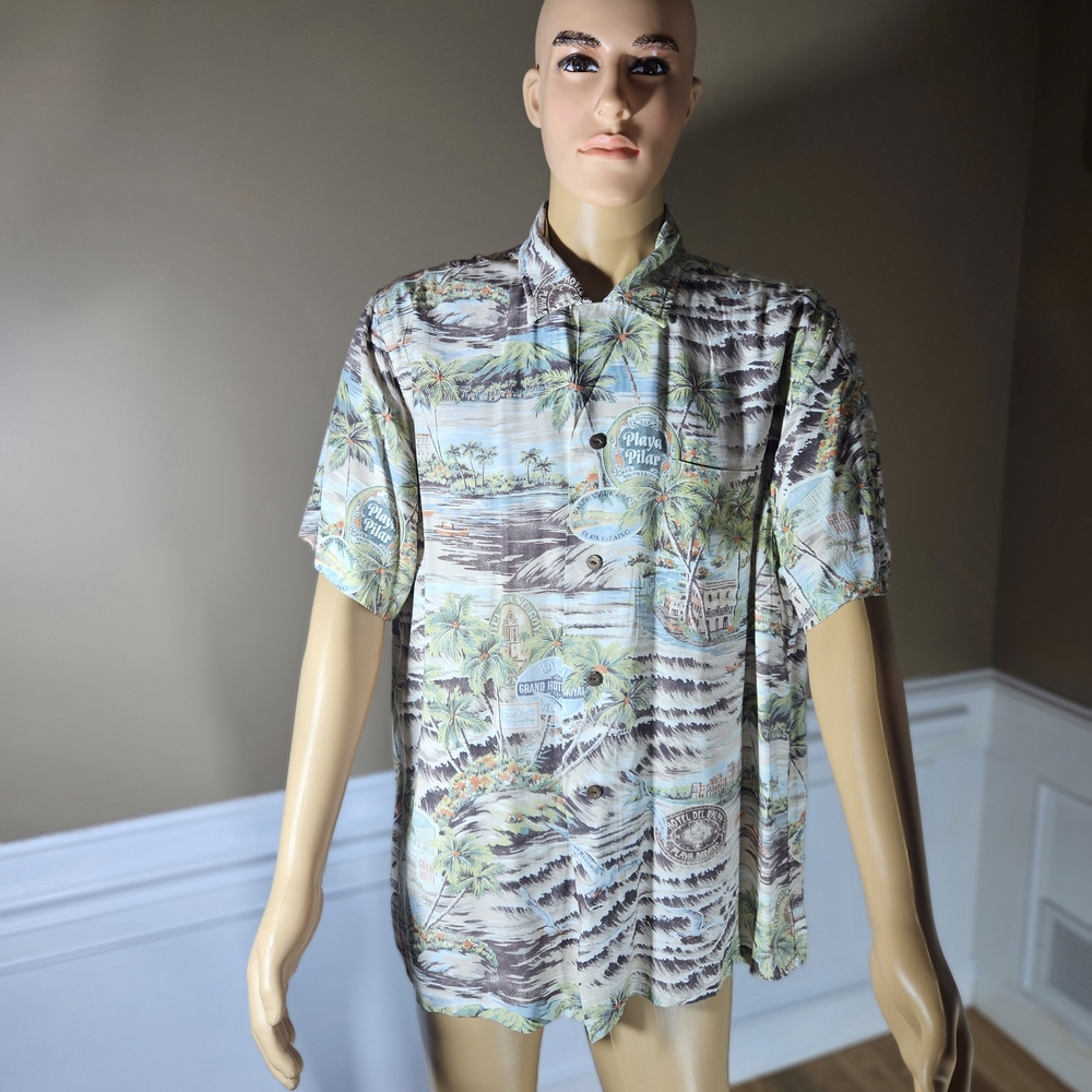 Tropical Print Men's Shirt
